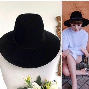 Velvet Witchy Brim Hat